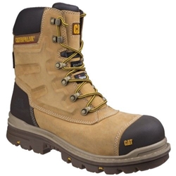 Caterpillar Premier 8" TX S3 WR HRO SRC Safety Boots Honey [Size UK 12/ EU 46]