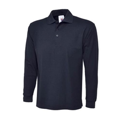 Uneek UC113 Longsleeve Poloshirt Navy Large