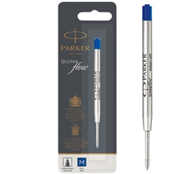 Parker Quink Flow Ballpoint Refill for Ballpoint Pens Medium Blue (Single Refill) - 1950371