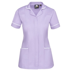 Orn 8600 Florence Classic Tunic Lilac with White Trim UK 06