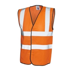 Uneek UC801 Sleeveless Safety Waistcoat Orange 2XL