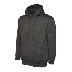 Uneek UC502 Classic Hooded Sweatshirt Charcoal Small