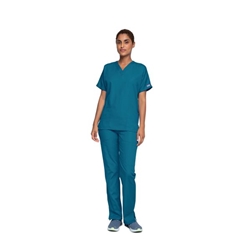 Cherokee Unisex Scrub Top Caribbean Blue 2XS CH4700/CARI/XXS