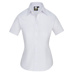 Orn 5550 Classic Oxford Short Sleeve Blouse White UK 30
