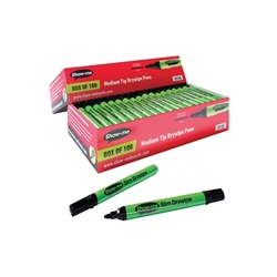 Show-me Drywipe Marker Medium Tip Black (Pack of 100) CP100 