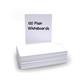Economy Drywipe Boards 500 Micron Plain (Pack of 100) A4 WBP100