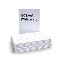 Economy Drywipe Boards 500 Micron Lined Portrait A4 (Pack of 100) WBL100