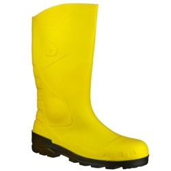 Dunlop Devon Full Safety Wellington Boot Yellow [Size UK 3/ EU 36]