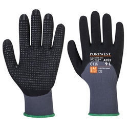 Portwest DermiFlex Ultra Plus Glove 2XL Gry/Blk (Pack of 12)