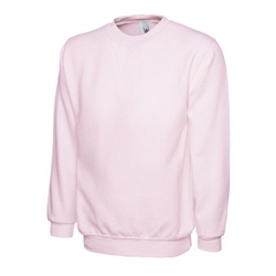 Uneek UC511 Ladies Deluxe Crew Neck Sweatshirt Pink Large