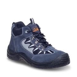 Worksite S1P SRC Suede Safety Boot Grey/Blue [Size UK 11/ EU 46]