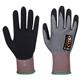Portwest CT Cut E15 Nitrile Glove XS Gry/Blk (Pack of 12)