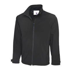 Uneek UC611 Premium Full Zip Soft Shell Jacket Black Xtra Small
