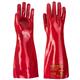Portwest Grip 12 PVC Gauntlet 45cm XL Red (Pack of 12)