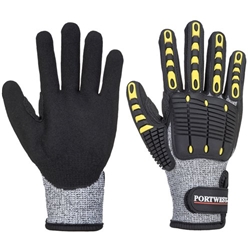 Portwest Anti Impact Cut Resistant Glove M Gry/Blk (Pack of 12)