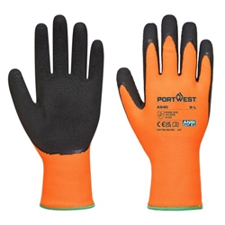 Portwest Hi Vis Grip Glove Latex M Orange/Blk (Pack of 12)