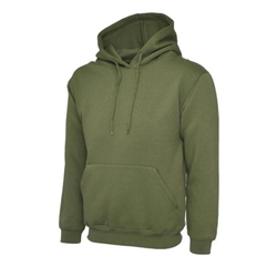 Uneek UC508 Olympic Hooded Sweatshirt Military Green Small