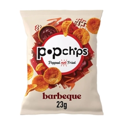 Popchips Barbeque Crisps 23g (Pack of 24) 701429