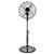 Desk and Pedestal Fan 13 Inch Oscillating 2 in 1 Telescopic Pole 3-Speed Silver
