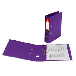 5 Star Office Lever Arch File Plastic A4 Purple [Pack 10]
