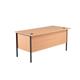 Allegro 18 Rectangular Desk With 3 Drawer Unit 1532 x 746 - Beech Ref STB15RECDRW3BE