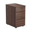 Essentials Desk High 3 Drawer Pedestal 600 Deep Dark Walnut Ref TESDHP3DW