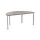 Semi-Circular Multipurpose Table 18mm Top 1600 x 800 - Grey Oak Ref OMPT1680SEMIGO