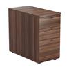 Mezzo Desk High 3 Drawer Pedestal - 800mm Deep - Dark Walnut Ref TESDHP3/800DW