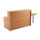 Lento Reception Unit 1400 With Extension - Beech Sides with Beech Top Ref RCA1400EXBEBE2