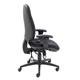 Maxi Ergo Chair With T Adjustable Arms - Charcoal Ref CH0808CH+AC1040