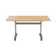 Allegro Tilting Table 1400 X 800 - Beech Top and Silver/Ref OTT1480SVBE2
