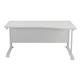 Mezzo Cantilever Plus 1600 Right Hand Wave Cantilever Workstation - White Top White Legs Ref OEV1610WVRCLWHWH