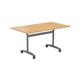 Allegro Tilting Table 1400 X 800 - Beech Top and Silver/Ref OTT1480SVBE2
