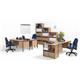 Allegro 18 Rectangular Desk With 3 Drawer Unit 1532 x 746 - Beech Ref STB15RECDRW3BE