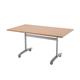 Allegro Tilting Table 1400 X 800 - Beech Top and Silver/Ref OTT1480SVBE2
