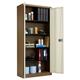 Bisley Steel Double Door Contract Cupboard inc. 4 Shelves - Coffee Cream Ref E782A04C/C