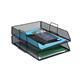 Letter Tray Mesh Scratch-resistant Stackable Front-load Portrait Foolscap Black