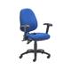 Calypso Ergo Chair With Folding Arms - Royal Blue Ref CH2810RB+AC1082