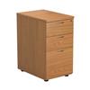 Mezzo Desk High 3 Drawer Pedestal - 600 Deep - Oak Ref TESDHP3NO