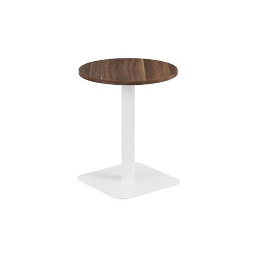 Vivace 600mm Mid Table Dark Walnut Top and White Legs Ref CH2684WHDW