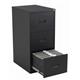 Legato Steel 3 Drawer Filing Cabinet - Black Ref TCS3FC-BK