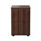 Mezzo 2 Drawer Filing Cabinet - Dark Walnut Ref TES2FCDW