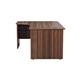 Mezzo Panel 1600 Crescent Panel Left Hand Workstation - Dark Walnut Ref OPR1612CWSLPDW
