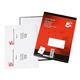 5 Star Office Multipurpose Labels Laser 2 per Sheet 199.6x143.5mm White [200 Labels]