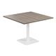 Vivace Block Square Table - Grey Oak Top and White Legs Ref CH2696WHGO