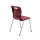 Titan 4 Leg Chair Size 6 - 460mm Seat Height - Burgundy Ref T16-BU