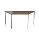 Trapezoidal Multipurpose Table 18mm Top 1600 x 800 - Dark Walnut Ref OMPT1680TRAPDW