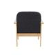 Juplo Wooden Arm Chair - Charcoal Ref OF0310CH
