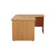 Mezzo Panel 1600 Crescent Panel Right Hand Workstation - Beech Ref OPR1612CWSRPBE