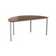 Semi-Circular Multipurpose Table 18mm Top 1600 x 800 - Dark Walnut Ref OMPT1680SEMIDW